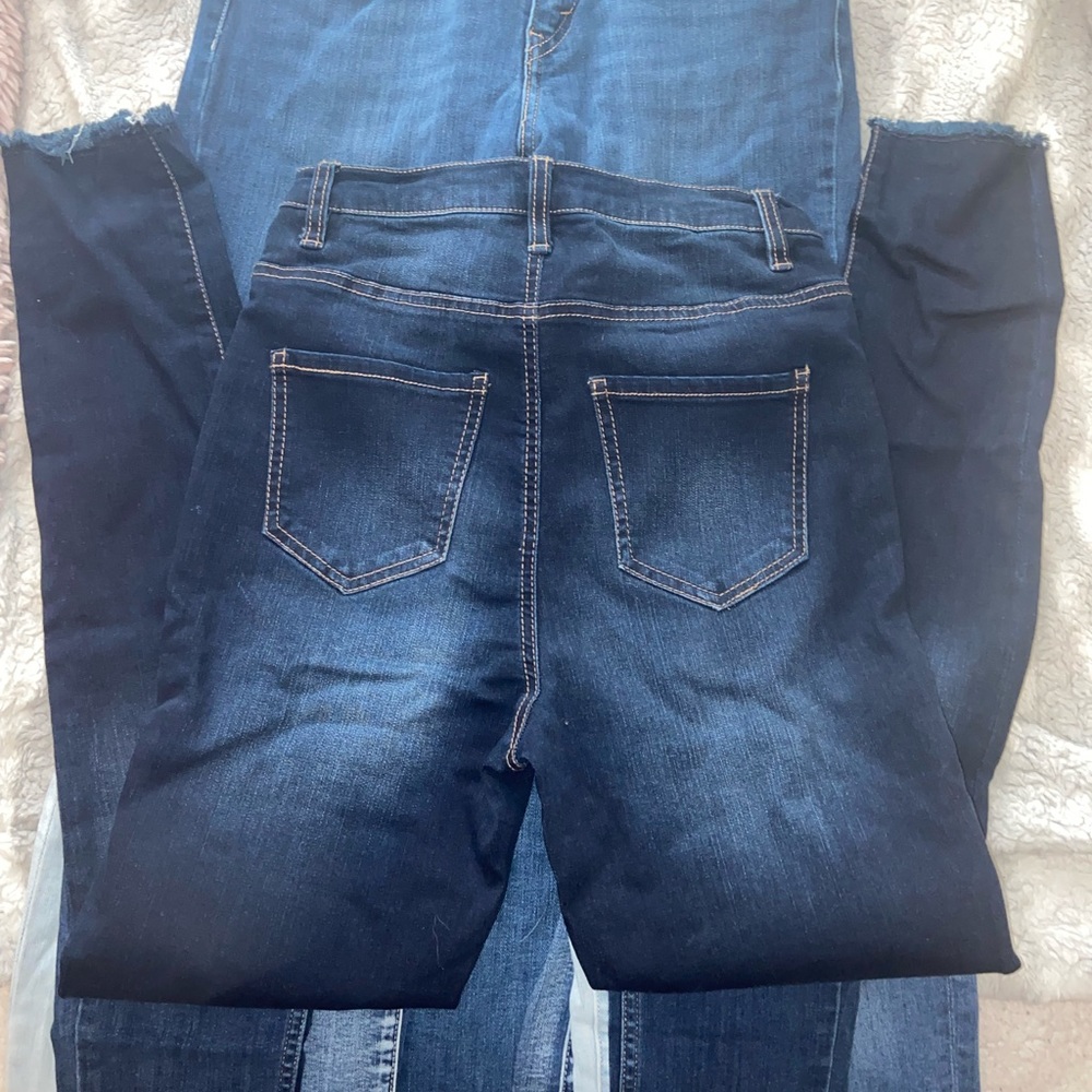 Refuge dark wash skinny jeans